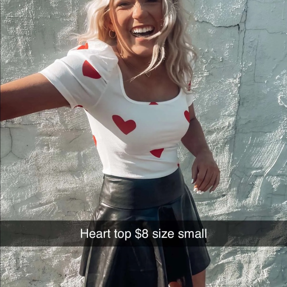 Heart top. Size small.